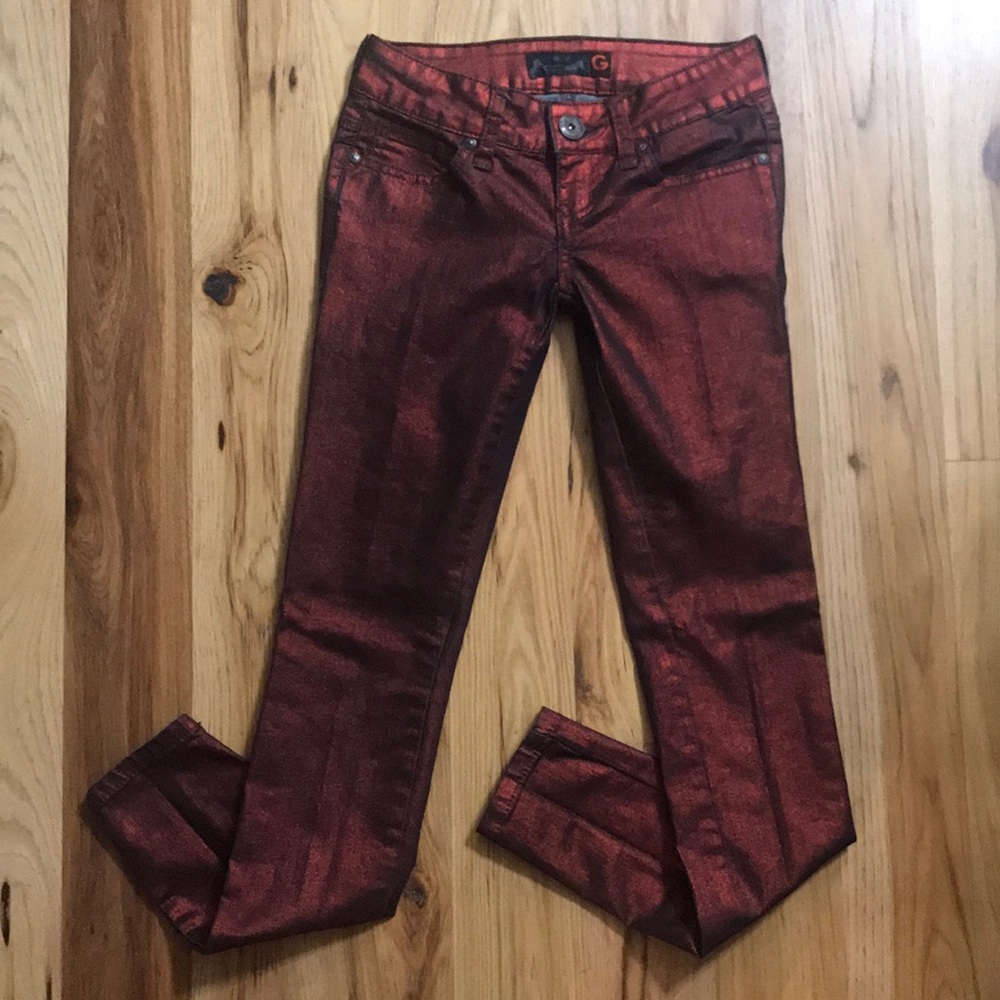 Women's Metallic Guess Jeans